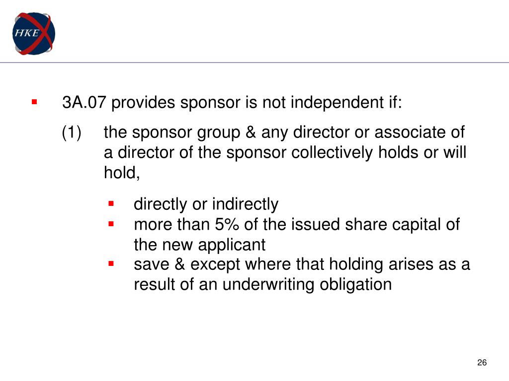 PPT Regulation of Sponsors & Independent Financial Advisers HKEx