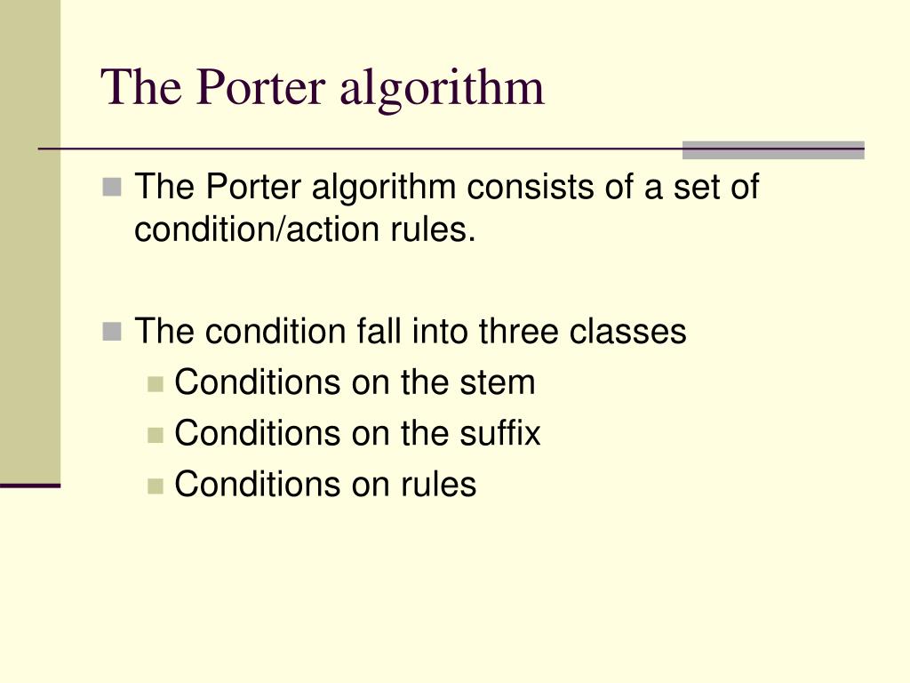 PPT Stemming Algorithms PowerPoint Presentation, free download ID