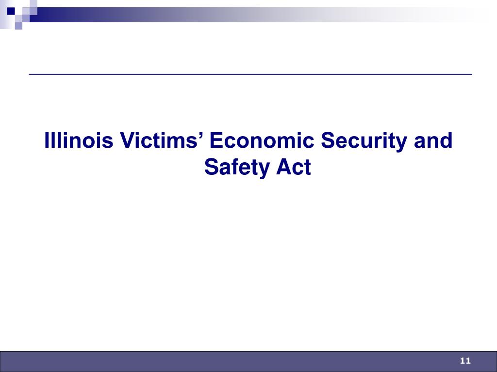 PPT Victim's Economic Security and Safety Act (VESSA) PowerPoint