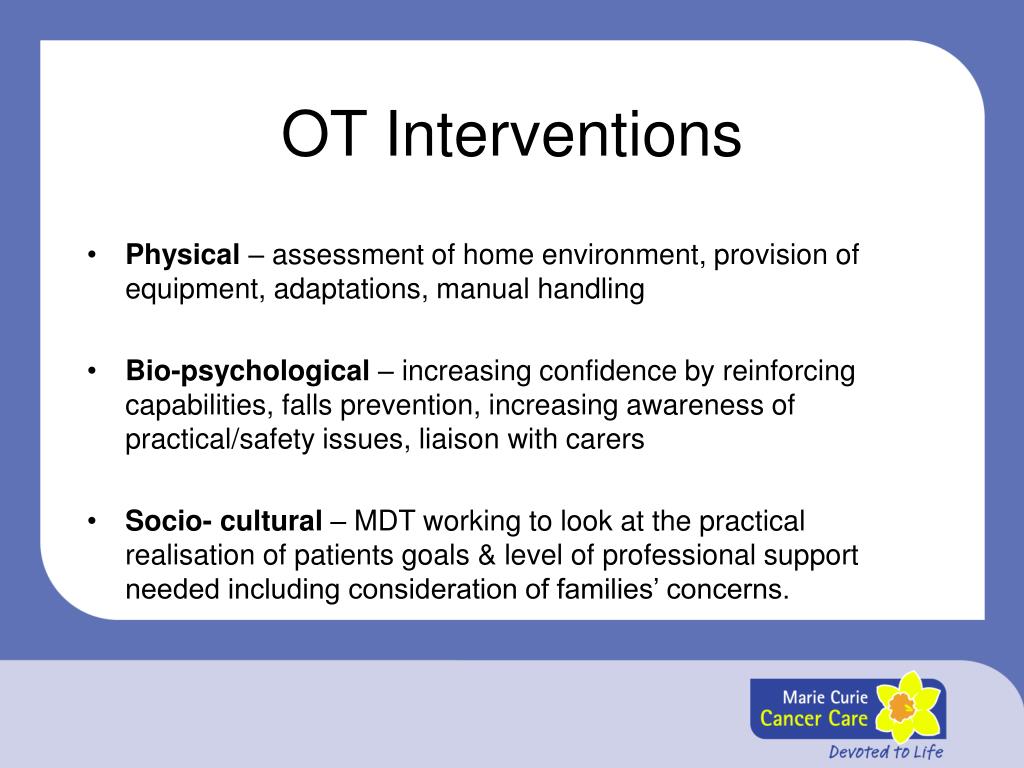 PPT Occupational Therapy in Palliative Care PowerPoint Presentation