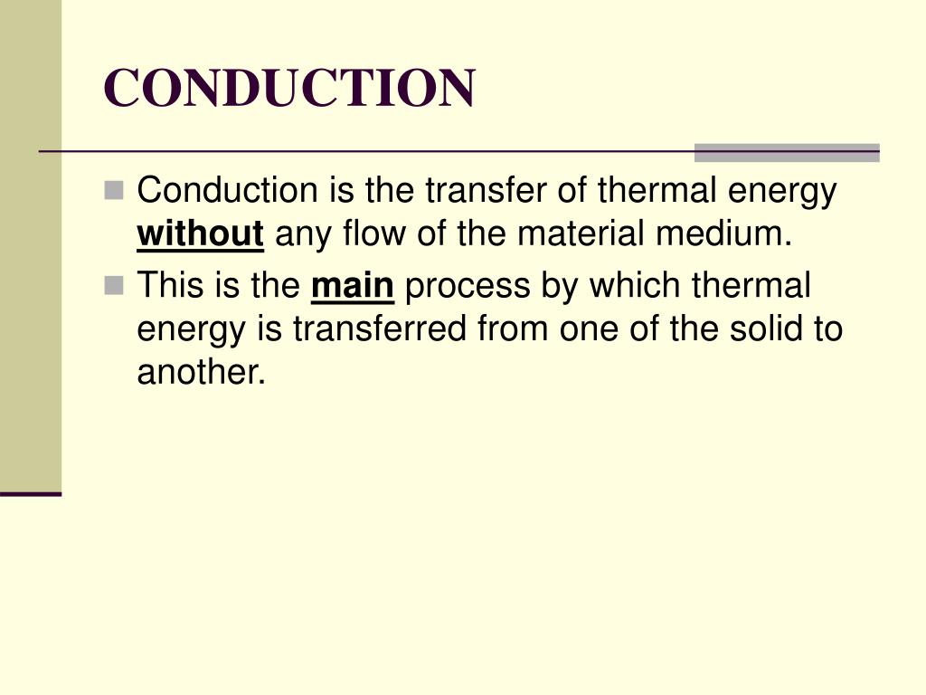 PPT HEAT TRANSFER CONDUCTION PowerPoint Presentation, free download