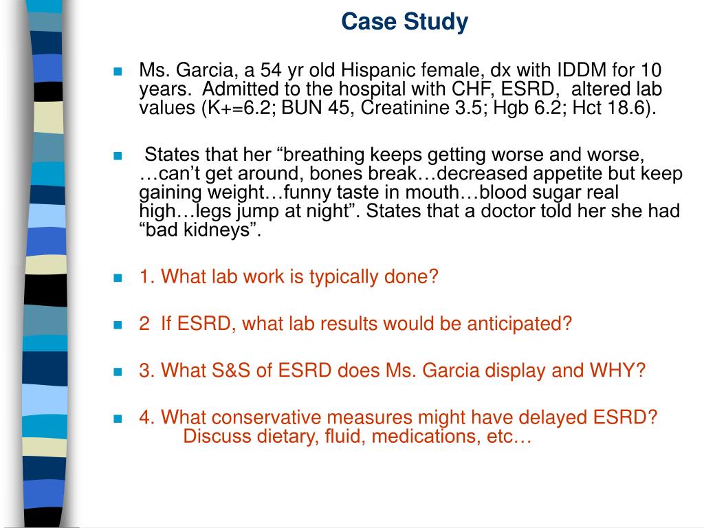 PPT Case Study—Renal Failure PowerPoint Presentation, free download