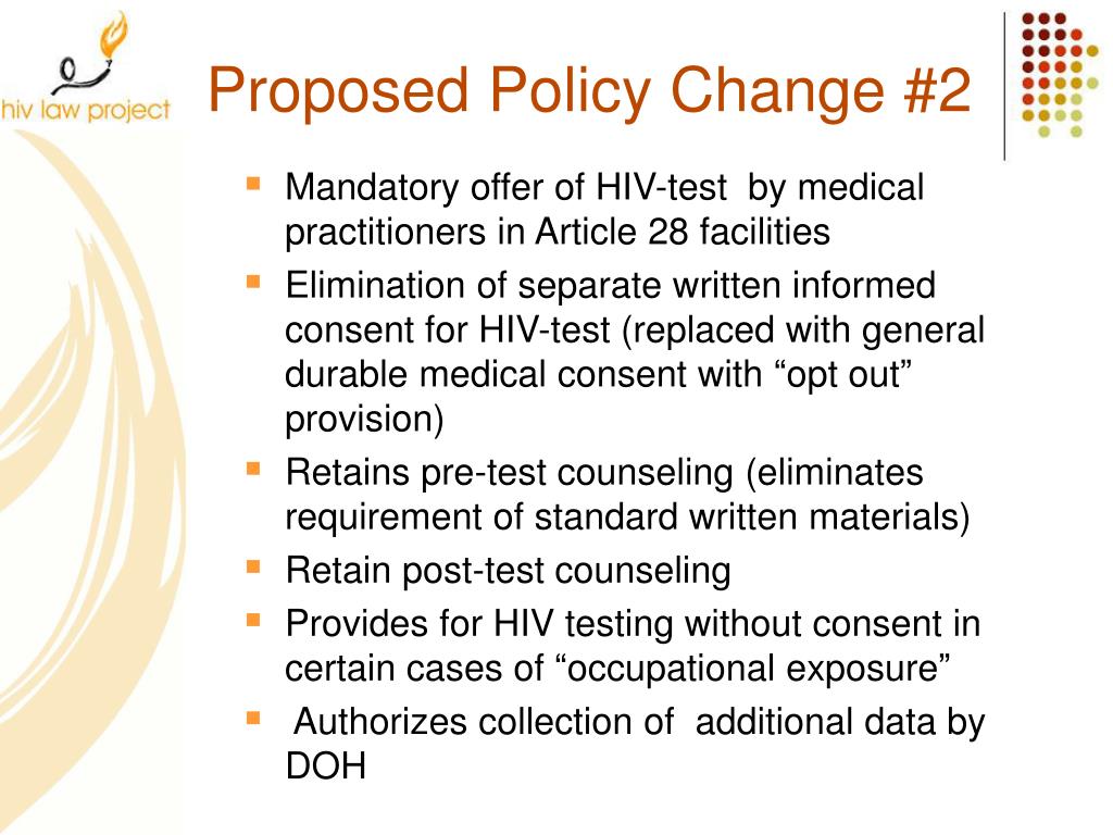 PPT Right to Informed Consent for HIV Testing Article 27f of Public