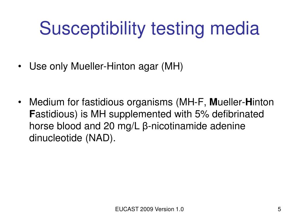 PPT EUCAST disk diffusion method for antimicrobial susceptibility