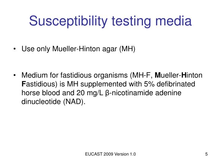 PPT EUCAST disk diffusion method for antimicrobial susceptibility