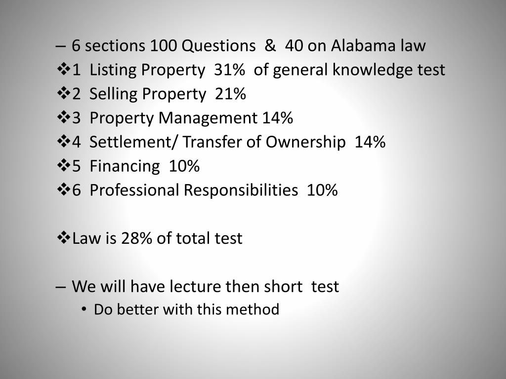 PPT Avery Yarbrough & Associates Real Estate License Cram Course