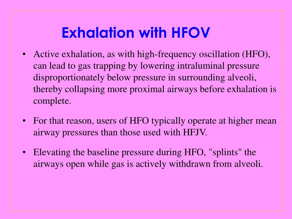 PPT Choice of Oscillator & Jet Ventilator (15 min) Choice of High