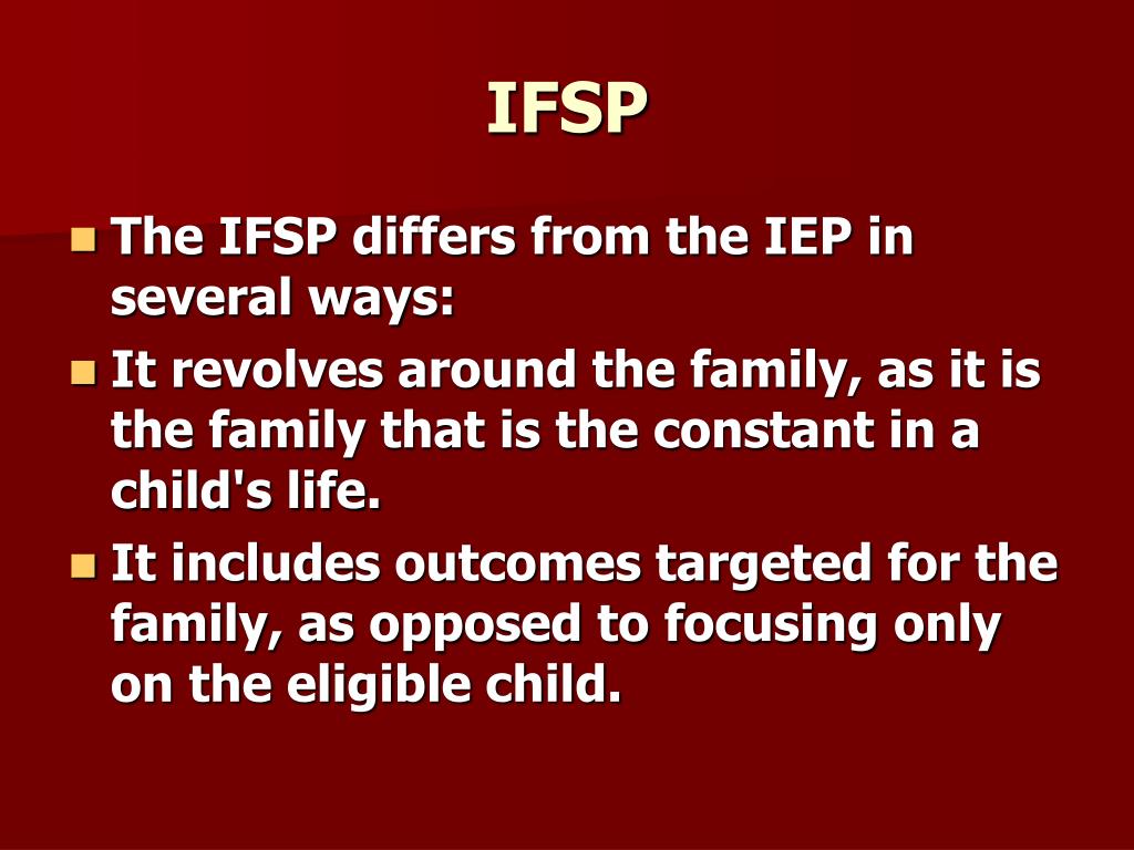 PPT Individualized Family Service PlanIFSP PowerPoint Presentation