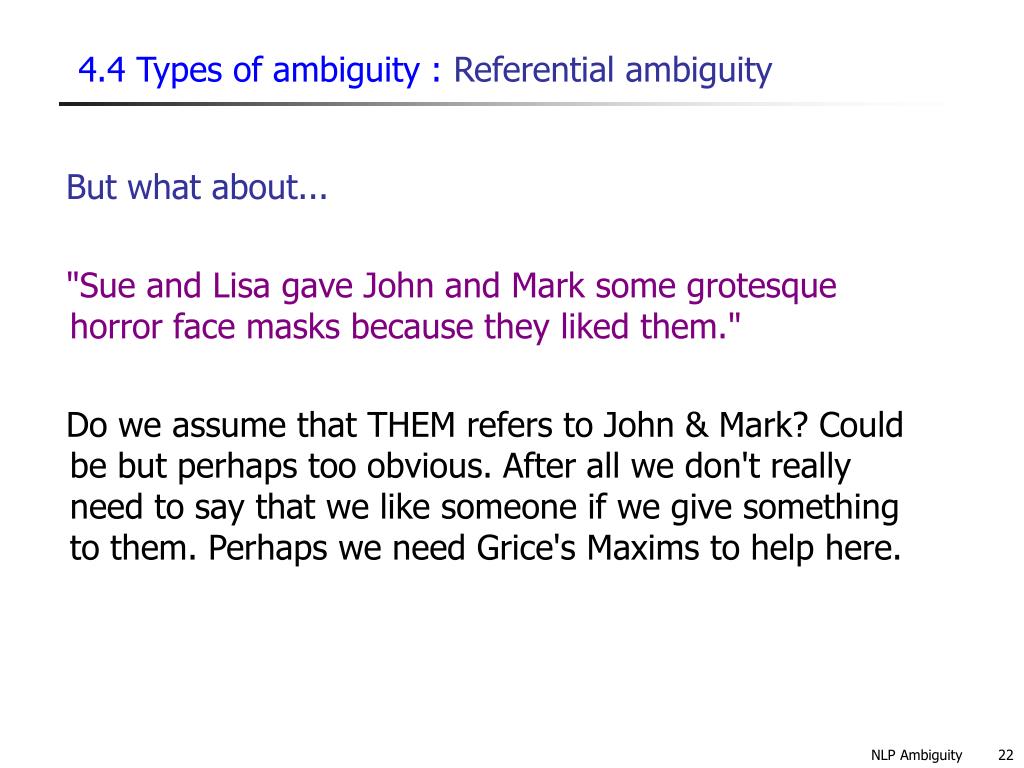 PPT Ambiguity PowerPoint Presentation ID529401