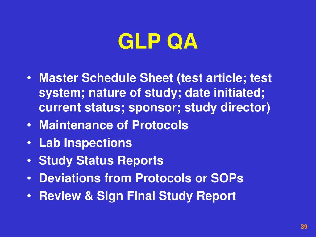 PPT Good Manufacturing Practices (GMP), Good Laboratory Practices