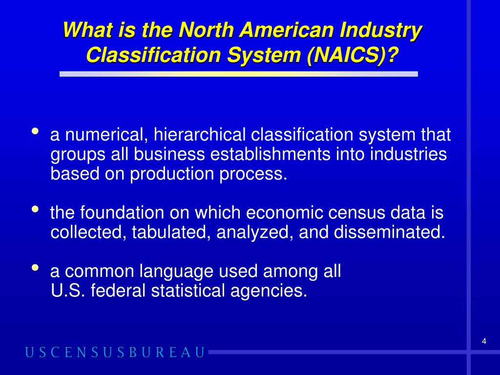 PPT The North American Industry Classification System (NAICS