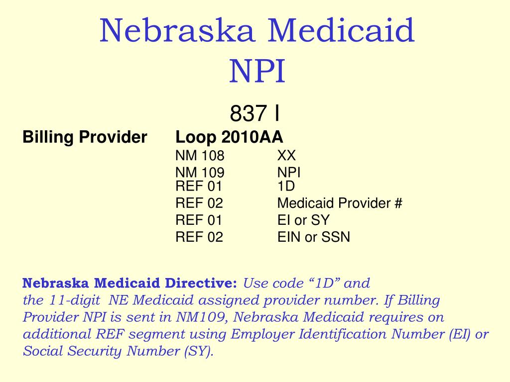 PPT Nebraska Medicaid NPI PowerPoint Presentation, free download ID