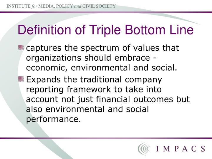 The Bottom Line Definition DEFINITION KLW