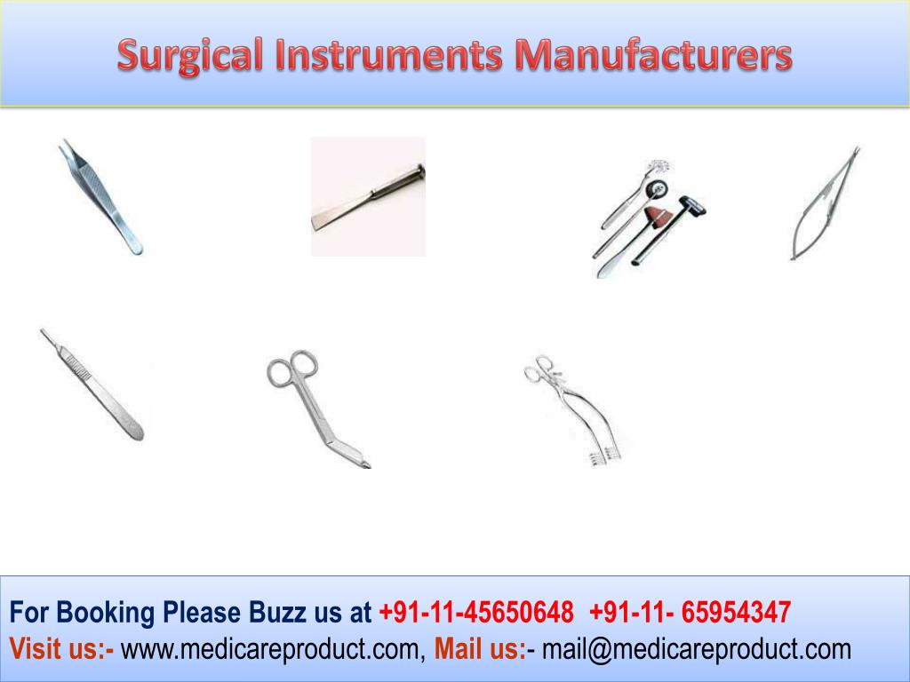 PPT Surgical Instruments Manufacturers PowerPoint Presentation, free