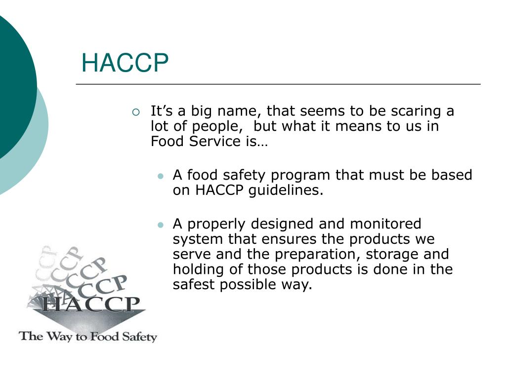 PPT GMP and HACCP in restaurants PowerPoint Presentation, free