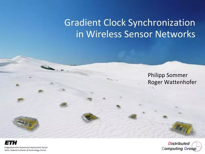PPT Gradient Clock Synchronization in Wireless Sensor Networks