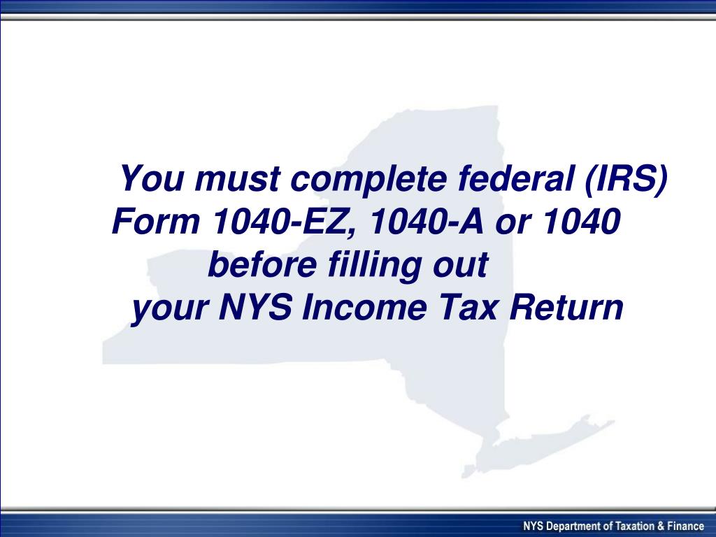 PPT New York State Department of Taxation and Finance PowerPoint Presentation ID540096