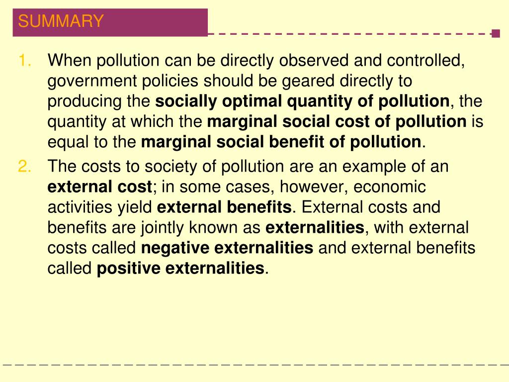 PPT What externalities are and why they can lead to