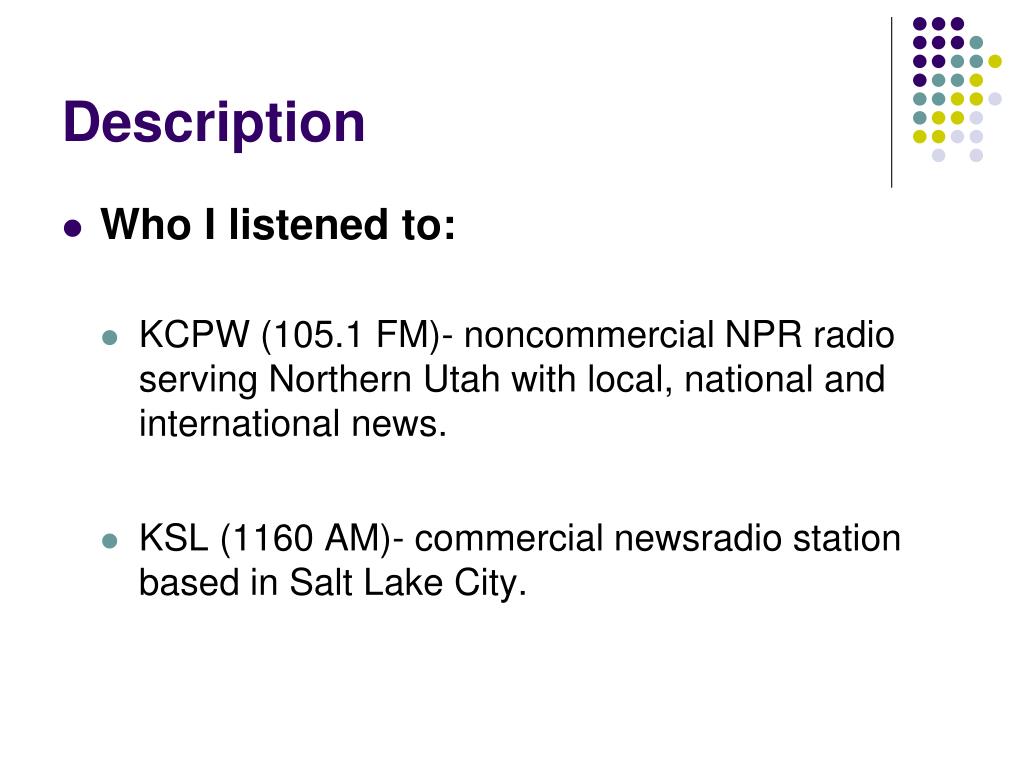 PPT Comparing Commercial and Radio PowerPoint
