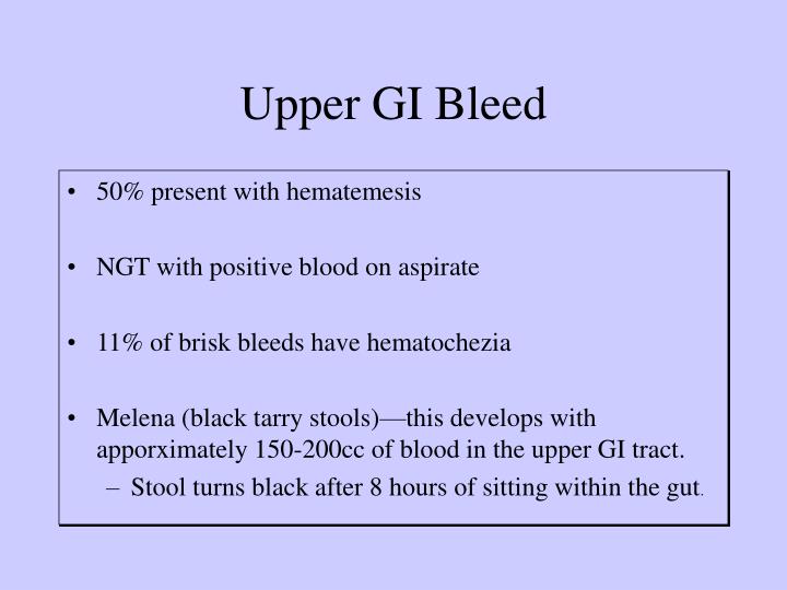 PPT Gastrointestinal Bleeding PowerPoint Presentation ID542346