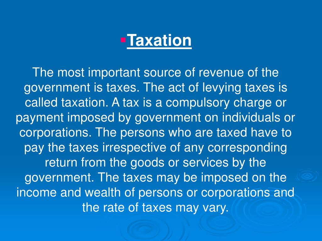 PPT TAXATION PowerPoint Presentation, free download ID542582