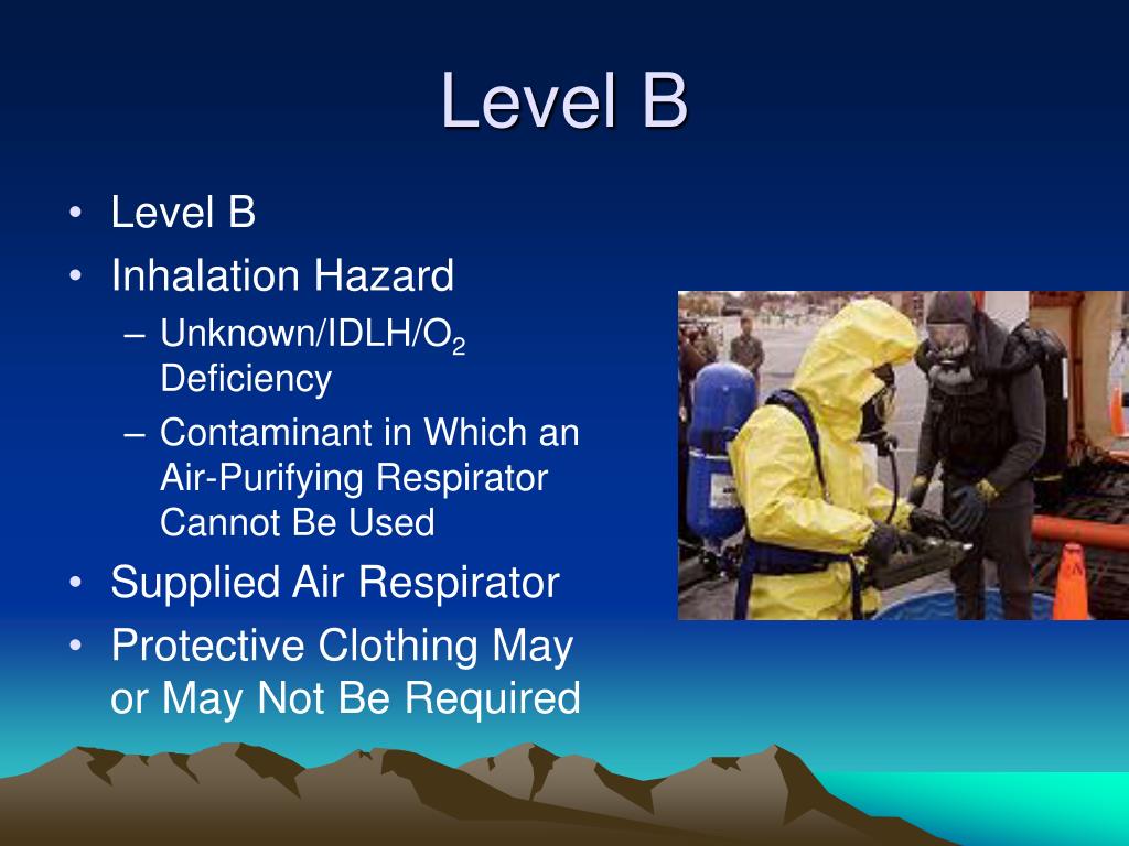 PPT Respiratory Protection Personal Protective Clothing EPA Levels of