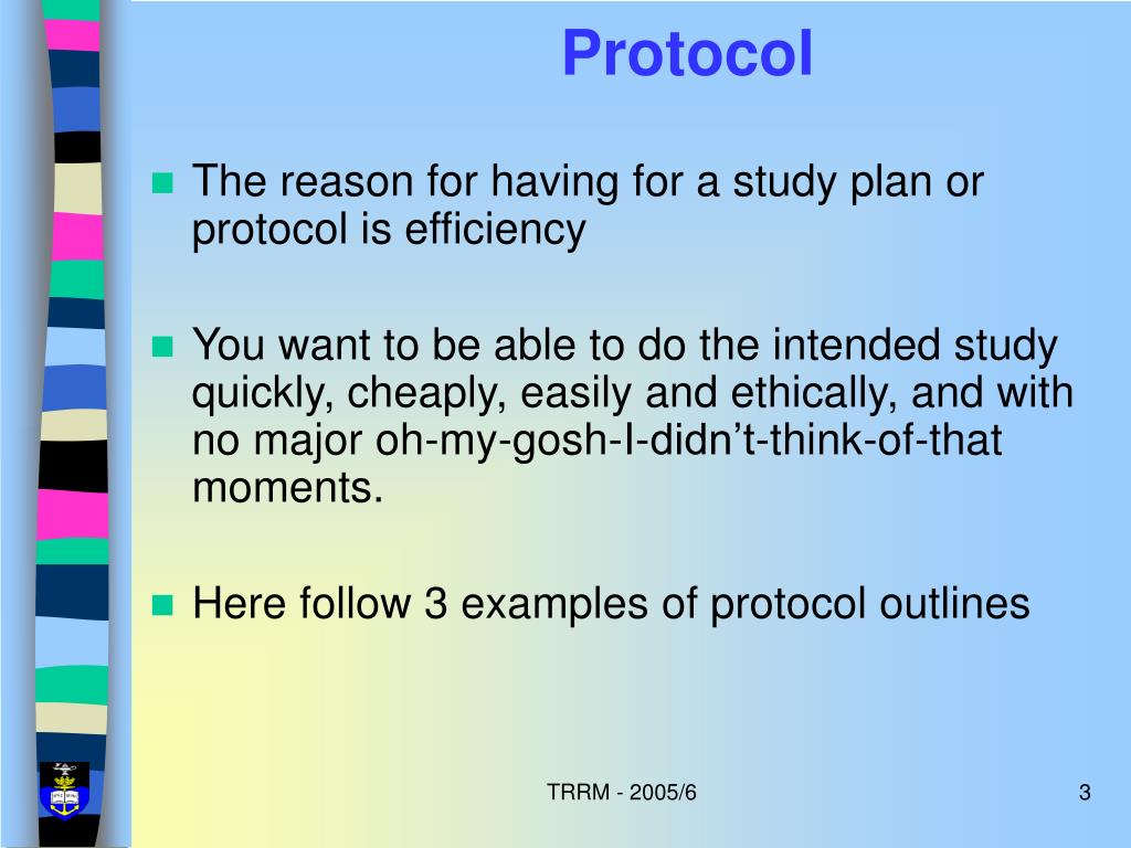 PPT Study protocol PowerPoint Presentation, free download ID543667