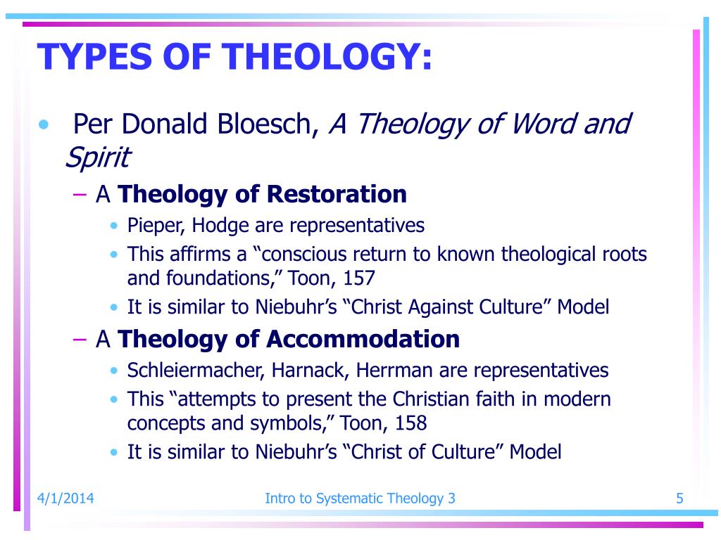 PPT Introduction to Systematic Theology PowerPoint Presentation, free