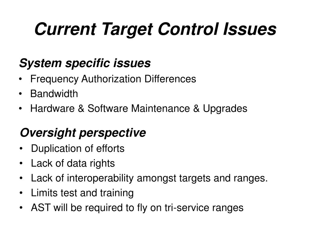 PPT DoD’s Target Control System “Developing a Corporate Strategy” PowerPoint Presentation ID