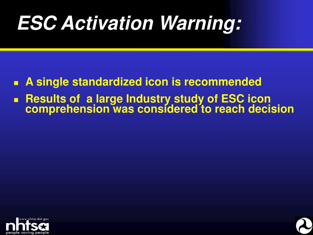 PPT Electronic Stability Control (ESC) for Light Vehicles PowerPoint