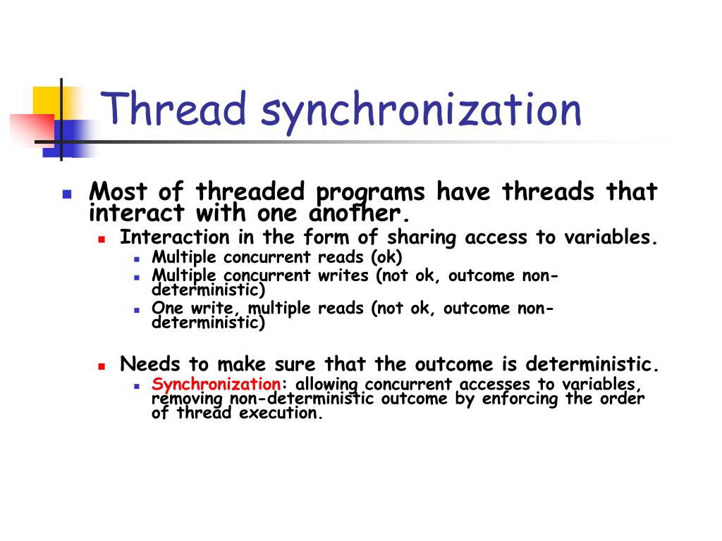 PPT Thread synchronization PowerPoint Presentation, free download