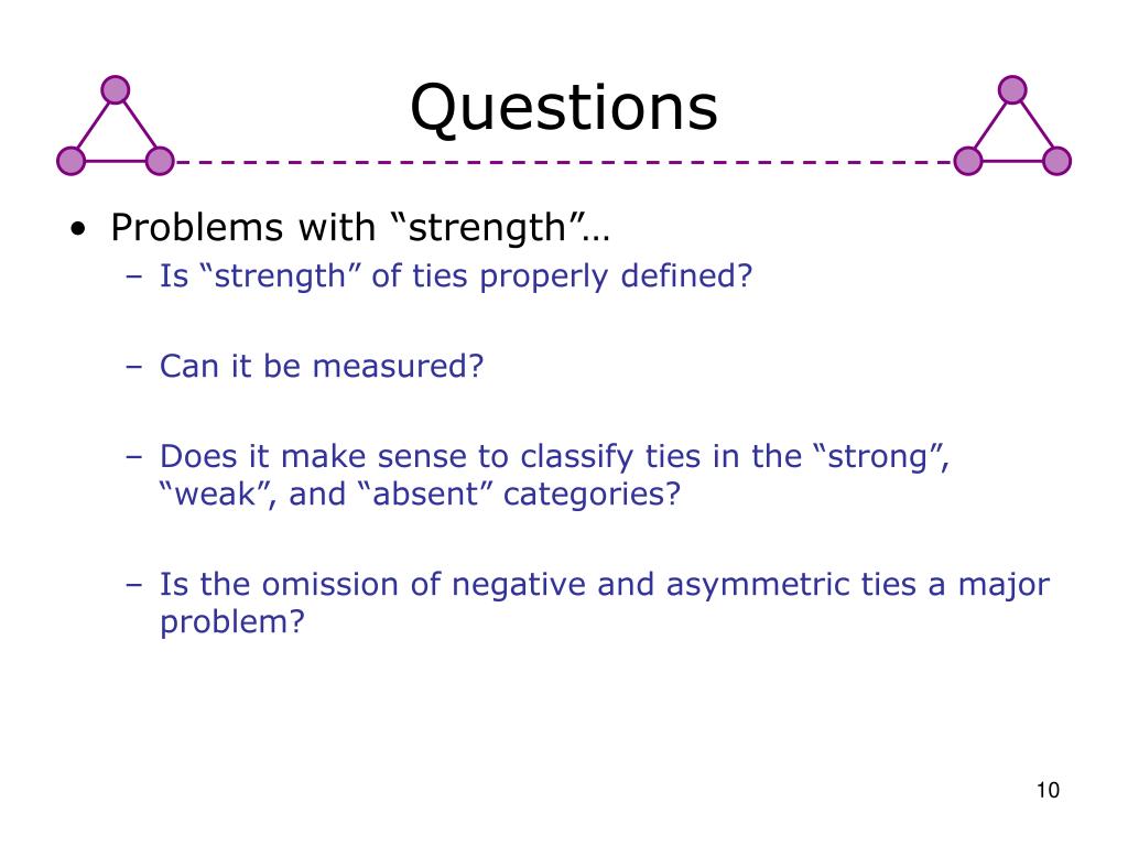 PPT The Strength of Weak Ties PowerPoint Presentation, free download