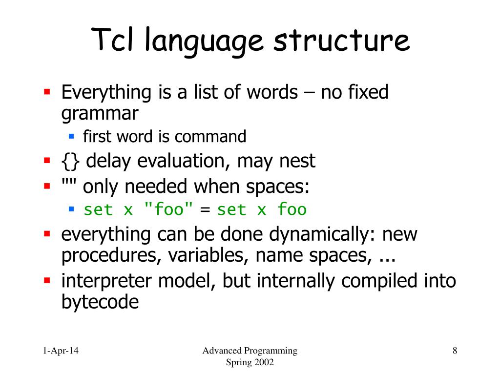 PPT Tcl/Tk PowerPoint Presentation, free download ID546673