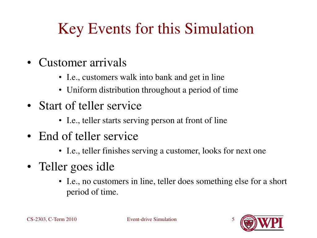 PPT Project 3 Eventdriven Simulation PowerPoint Presentation