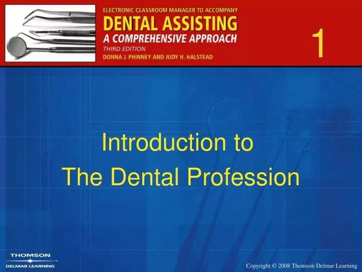 PPT Introduction to The Dental Profession PowerPoint Presentation