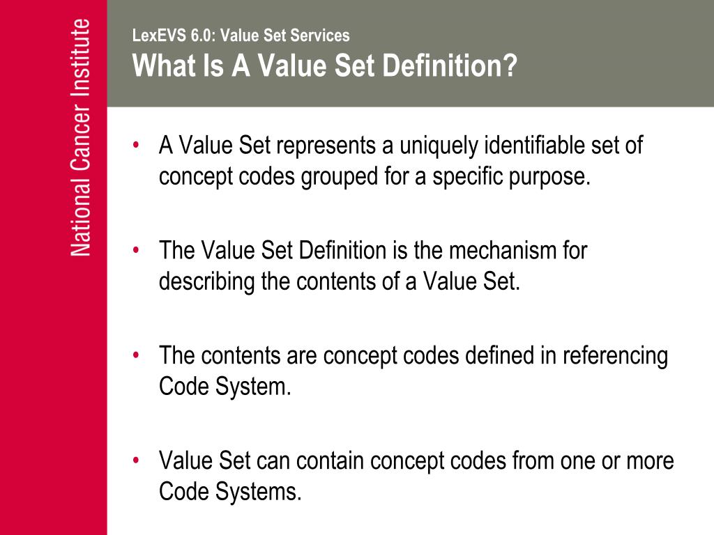 PPT National Cancer Institute Enterprise Vocabulary Services Overview and Plans for 2011