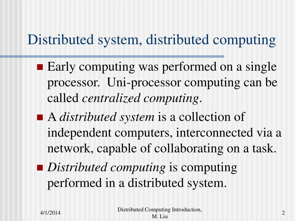 PPT Distributed computing PowerPoint Presentation, free download ID552633