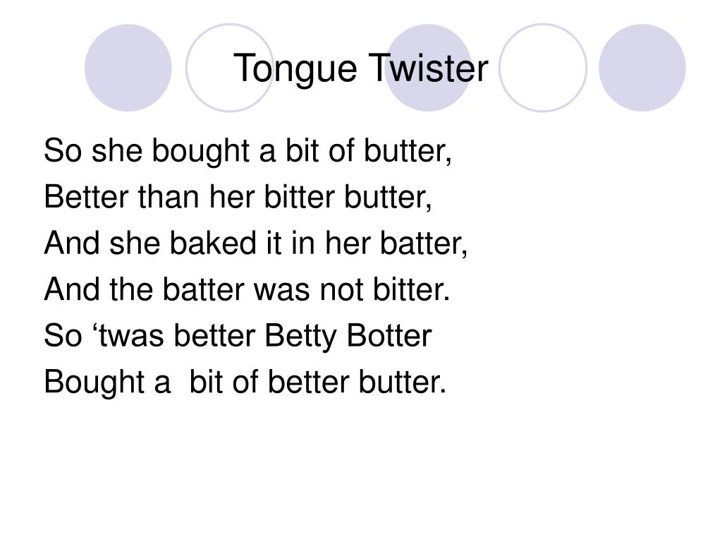 PPT - Tongue Twister PowerPoint Presentation, free download - ID:552803