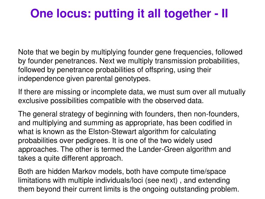 PPT An quick survey of human 2point linkage analysis PowerPoint