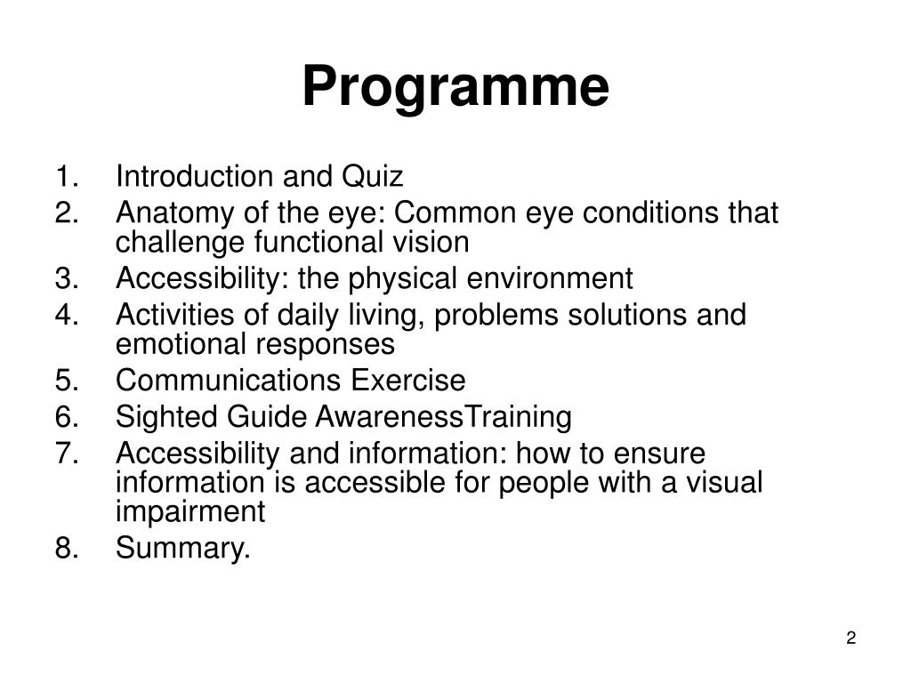 PPT Visual Impairment Awareness PowerPoint Presentation, free