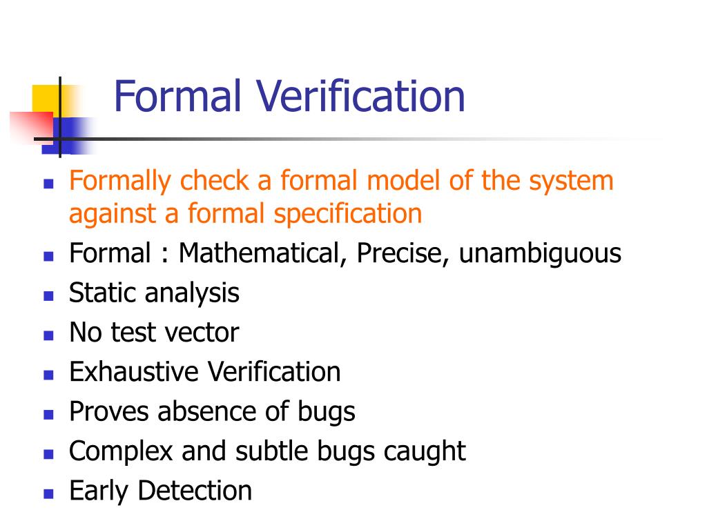 PPT Overview of Formal Verification PowerPoint Presentation, free