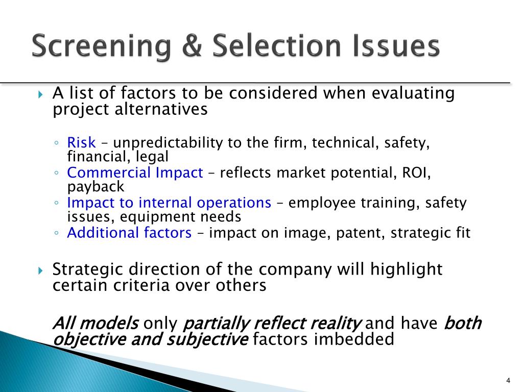 PPT Project Selection and Portfolio Management PowerPoint