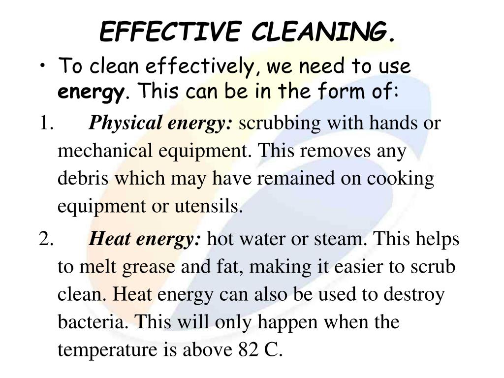 PPT UNIT 151 CLEAN FOOD PRODUCTION AREAS, EQUIPMENT AND UTENSILS