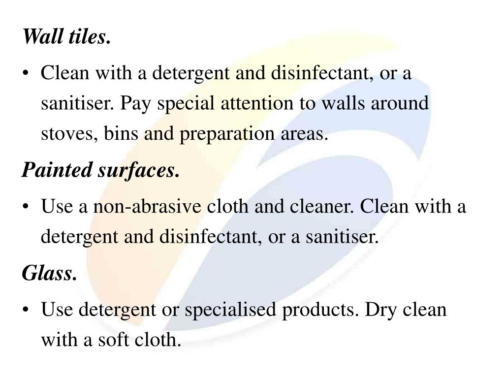 PPT UNIT 151 CLEAN FOOD PRODUCTION AREAS, EQUIPMENT AND UTENSILS