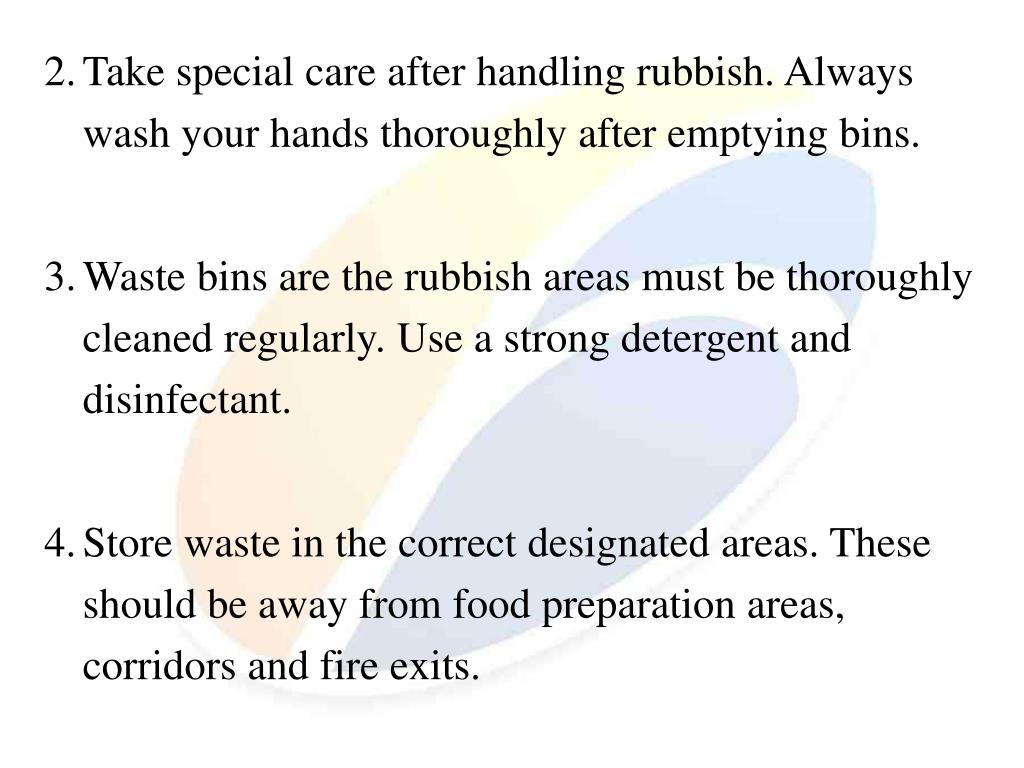 PPT UNIT 151 CLEAN FOOD PRODUCTION AREAS, EQUIPMENT AND UTENSILS