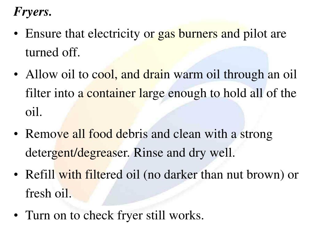 PPT UNIT 151 CLEAN FOOD PRODUCTION AREAS, EQUIPMENT AND UTENSILS