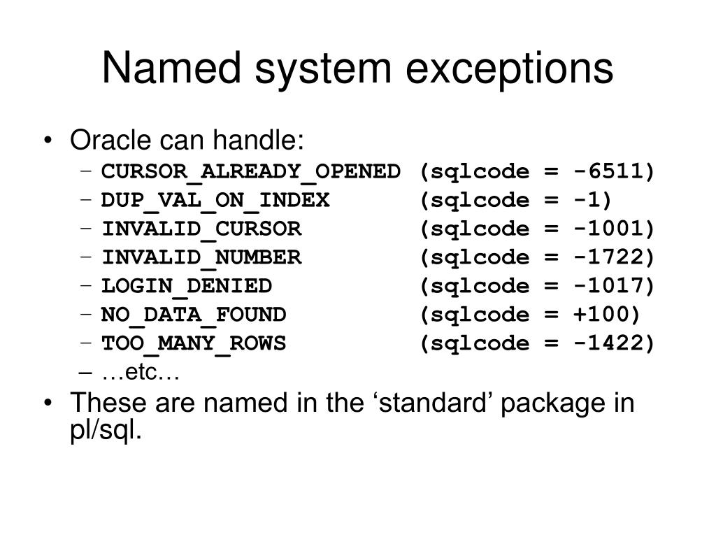 PPT Exception types PowerPoint Presentation, free download ID562491