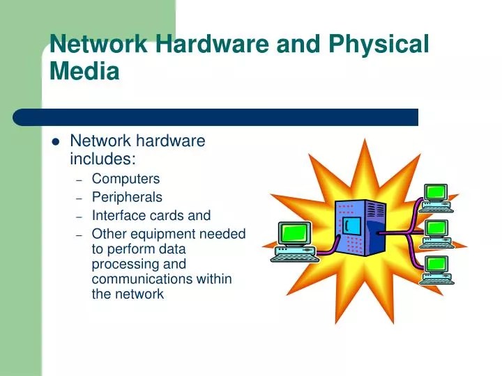 PPT Network Hardware and Physical Media PowerPoint Presentation, free