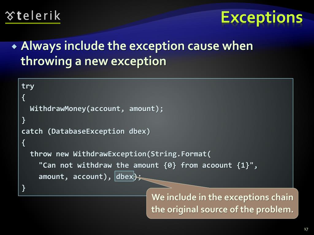 PPT Defensive Programming and Exceptions PowerPoint Presentation, free download ID563742