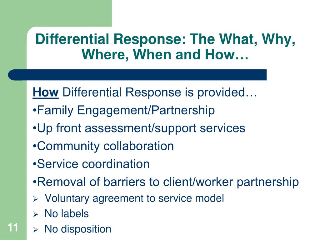 PPT DIFFERENTIAL RESPONSE Arkansas DCFS PowerPoint Presentation, free